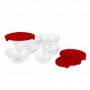 SET 5 BOLURI DE STICLA CU CAPAC