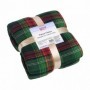 Patura Fleece150x200 cm- Carouri Verzi